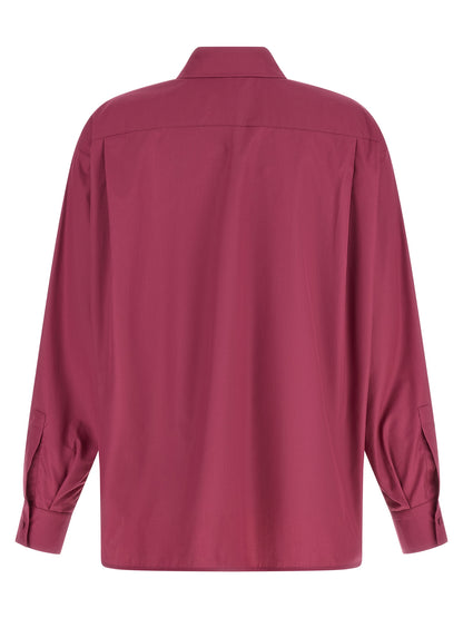 Blouse by Max Mara for women in cotton fuchsia features an architectural silhouette with a refined and elegant for a architectural look.