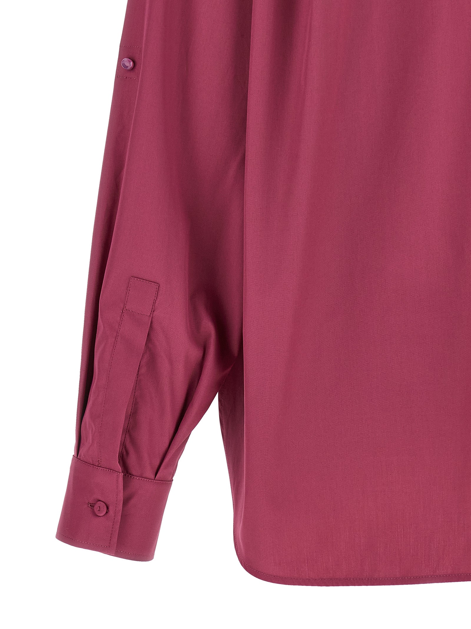 Blouse by Max Mara for women in cotton fuchsia presents a discerning silhouette, showcasing a sophisticated and for a truly discerning finish.