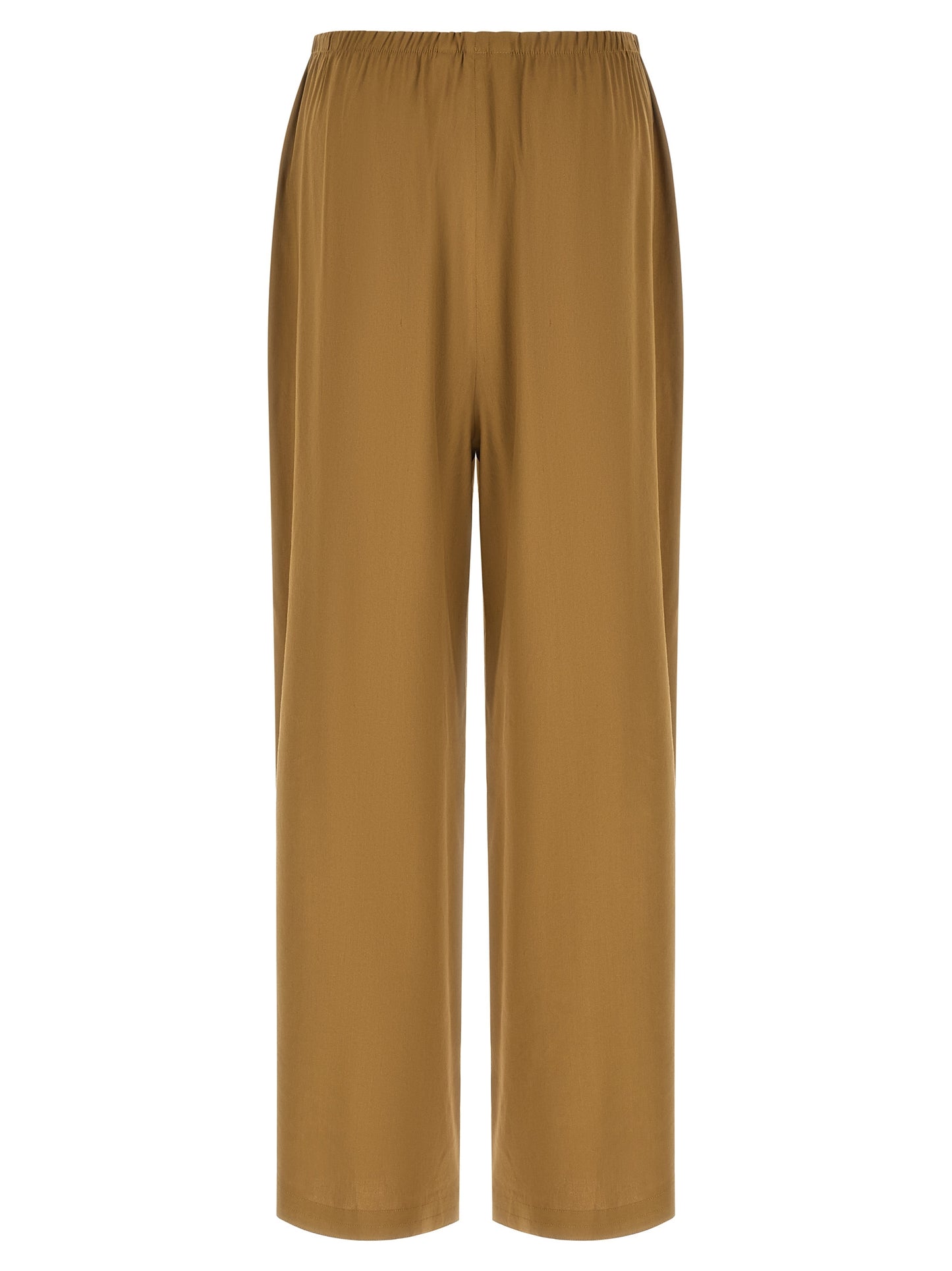 Trousers by Max Mara for women in linen & viscose beige features a tailored silhouette with a tailored straight-leg & wide, defined by its long and a sophisticated .