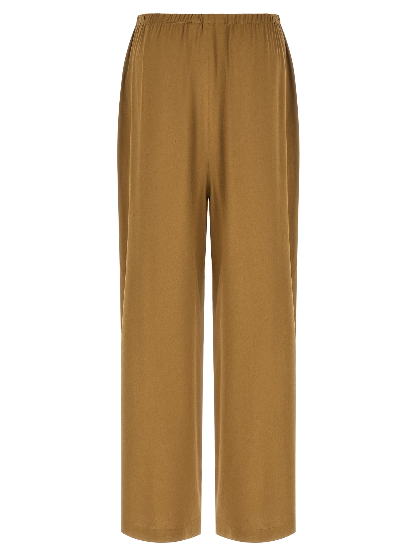 Trousers by Max Mara for women in linen & viscose beige features a tailored silhouette with a tailored straight-leg & wide, defined by its long and a sophisticated .