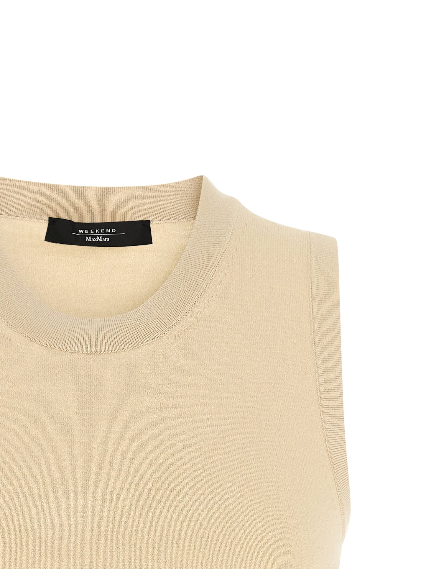 T-Shirt by Max Mara for women in polyester & viscose beige features an edgy silhouette, meticulously detailed with a sophisticated and for a truly edgy finish.