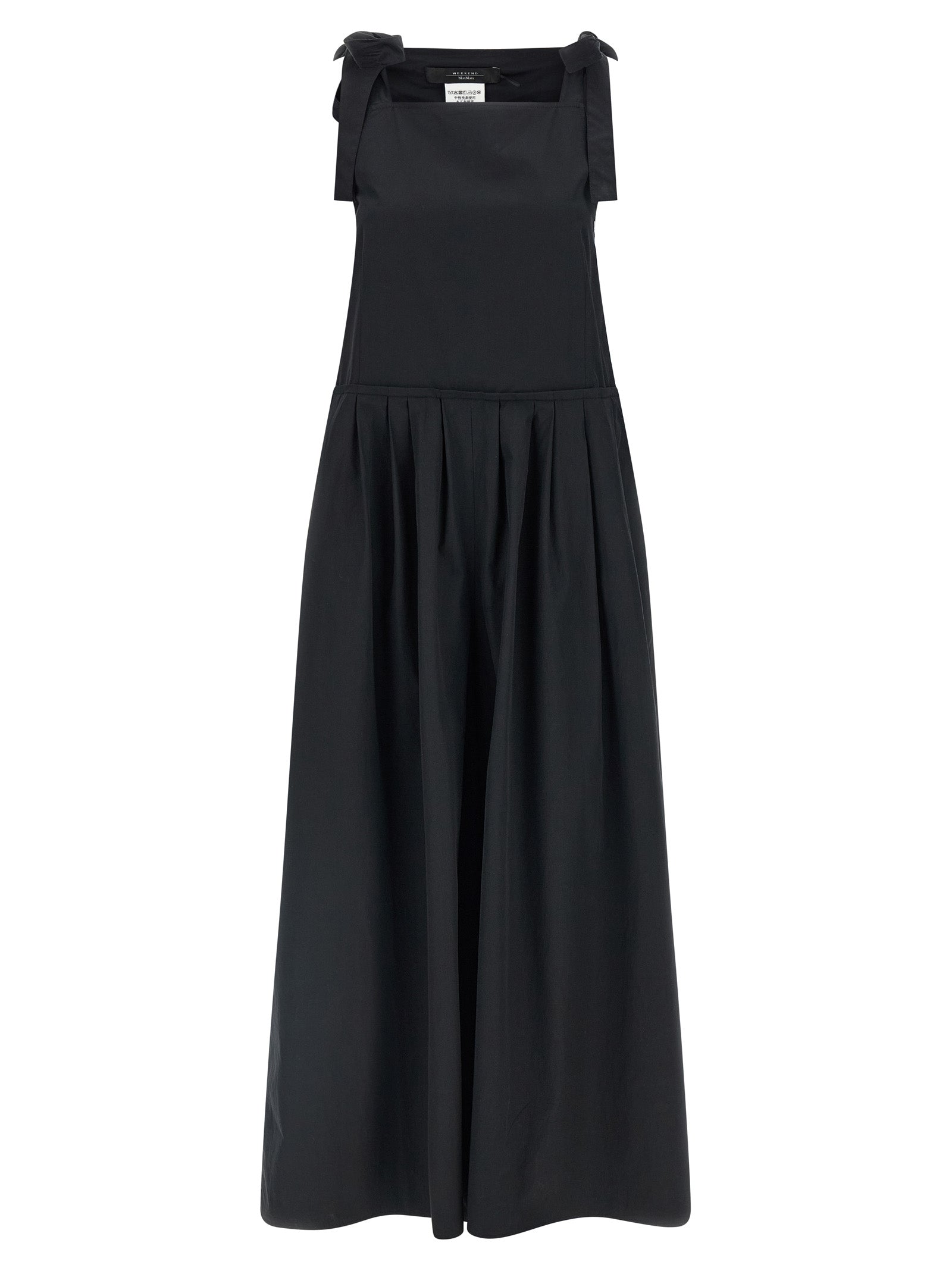 One-Piece by Max Mara for women in cotton black showcases a beautiful silhouette, elegantly detailed with a beautiful sleeveless and square neckline for a sophisticated, beautiful finish.