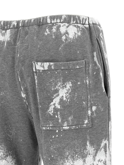 Joggers by MM6 Maison Margiela for women in cotton gray, white, signature & print features an sophisticated and straight-leg & wide with a precise long, creating a sophisticated and sophisticated silhouette.