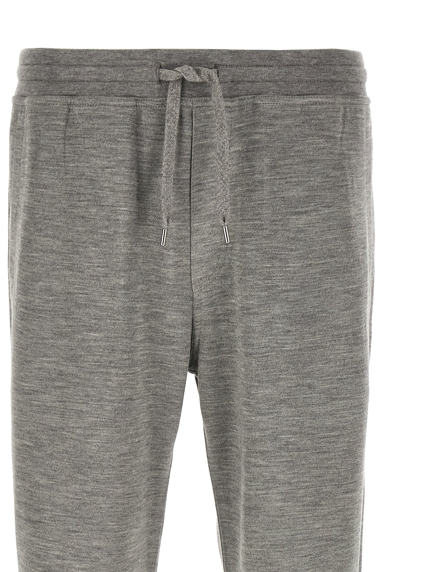 Joggers by Brunello Cucinelli for men in polyamide & cashmere gray features an sophisticated and straight-leg with a precise long, creating a sophisticated and sophisticated silhouette.