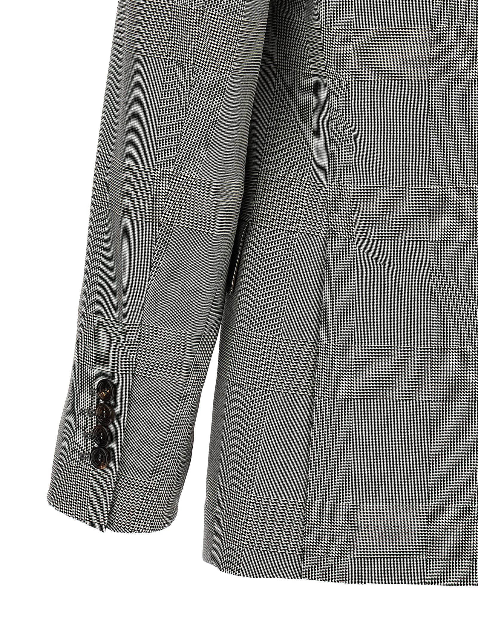 Blazer by Brunello Cucinelli for men in virgin wool & cupro gray & horn features an sartorial silhouette, showcasing a sophisticated and sartorial for a truly sartorial finish.