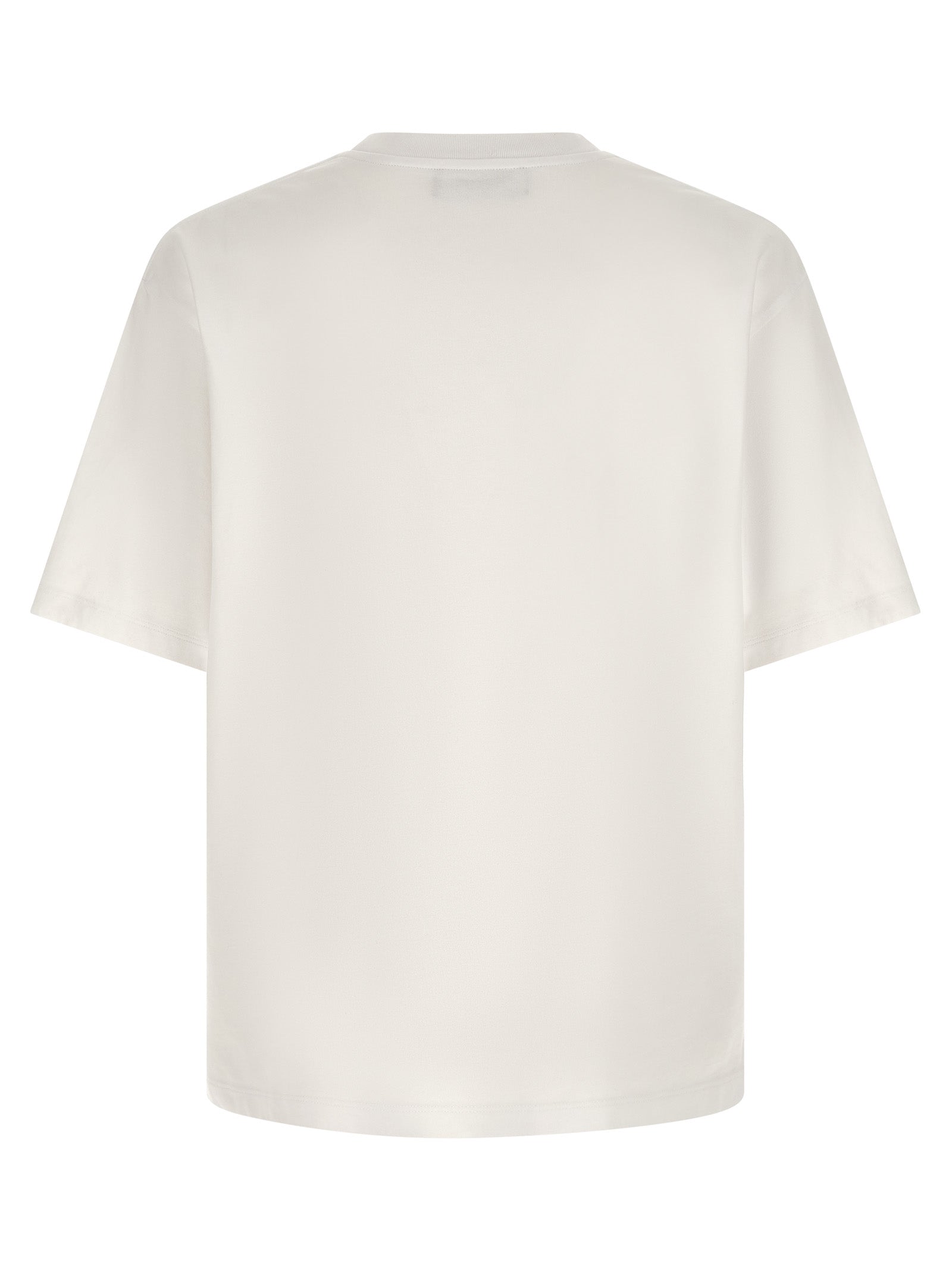 T-Shirt by Dsquared² for men in cotton multicolor, red & print showcases a chic silhouette, artfully detailed with a chic crew neckline and for a chic finish.