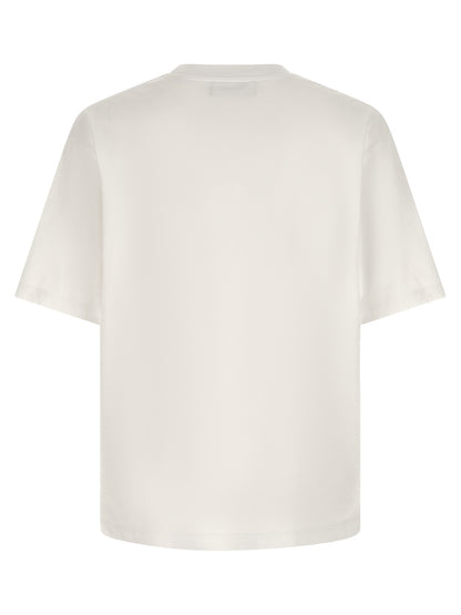 T-Shirt by Dsquared² for men in cotton multicolor, red & print showcases a chic silhouette, artfully detailed with a chic crew neckline and for a chic finish.