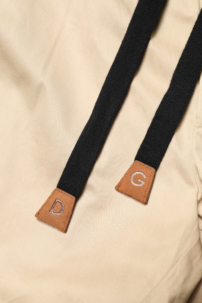 Dolce & Gabbana Beige Cotton Skinny Men Jogger Trouser Pants