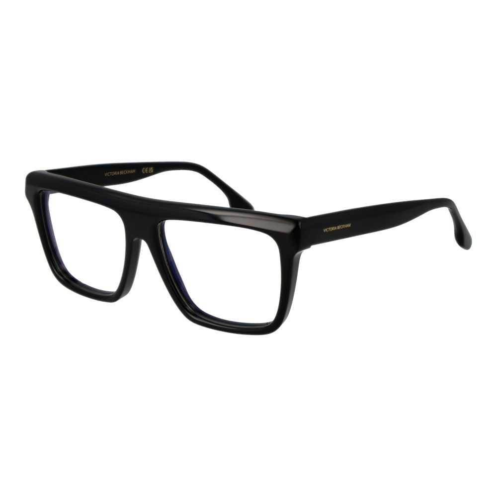 Eyeglasses Frames by Victoria Beckham for women in black features an refined silhouette, showcasing the refined black coloured frame and sophisticated full-frame frame design.