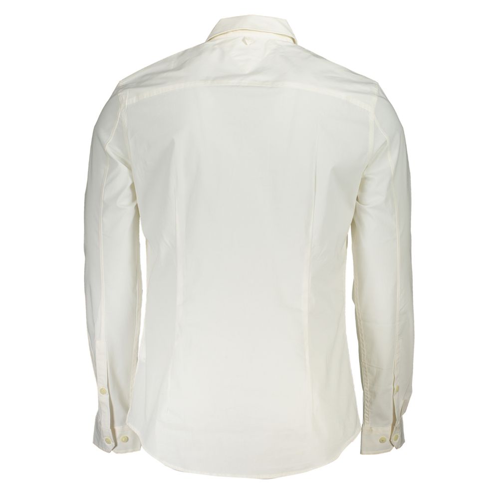 Tommy Hilfiger Men's Slim Long-Sleeve Stretch Organic Cotton Dress Shirt - White