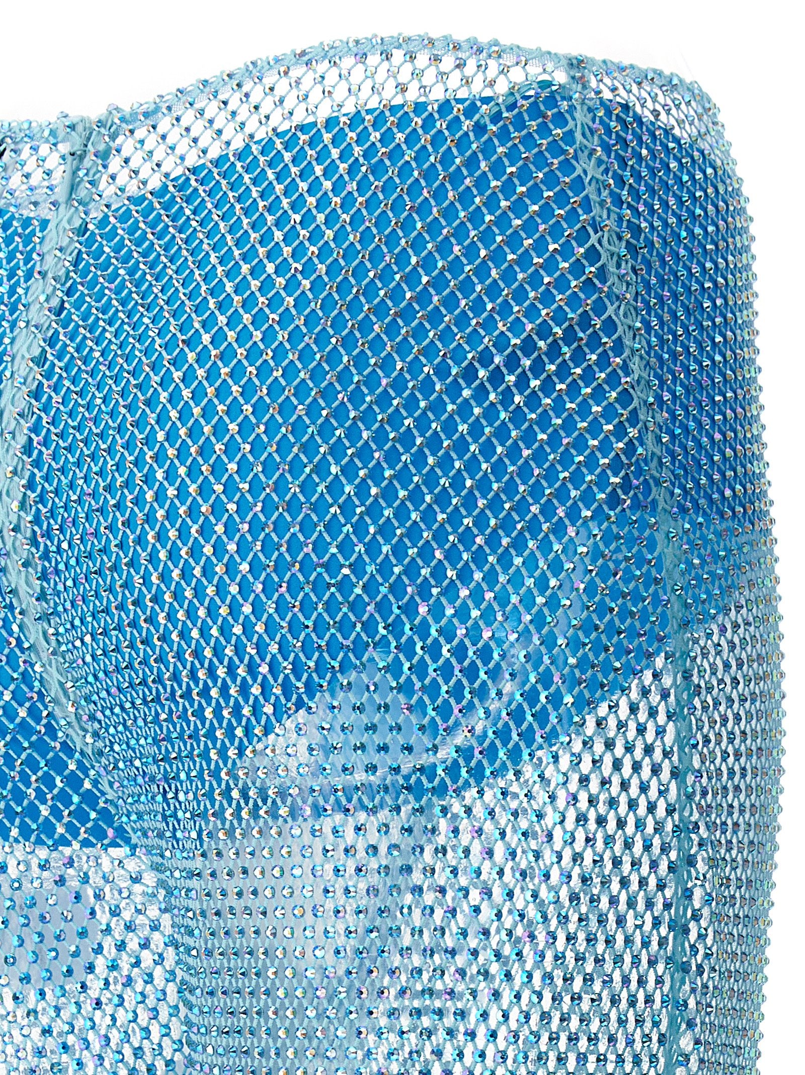 Casual Pants by Giuseppe Di Morabito for women in polyamide mesh & sequins light-blue & transparent features a polished silhouette with a polished , reaching a polished long and finished with a polished .