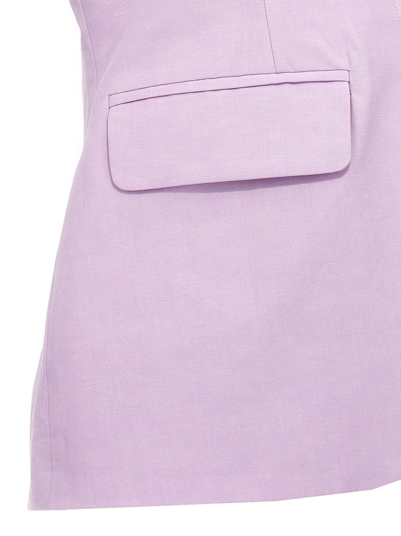 Blazer by OMBRA MILANO for women in linen & cotton purple features an stylish silhouette, showcasing a sophisticated and stylish for a truly stylish finish.