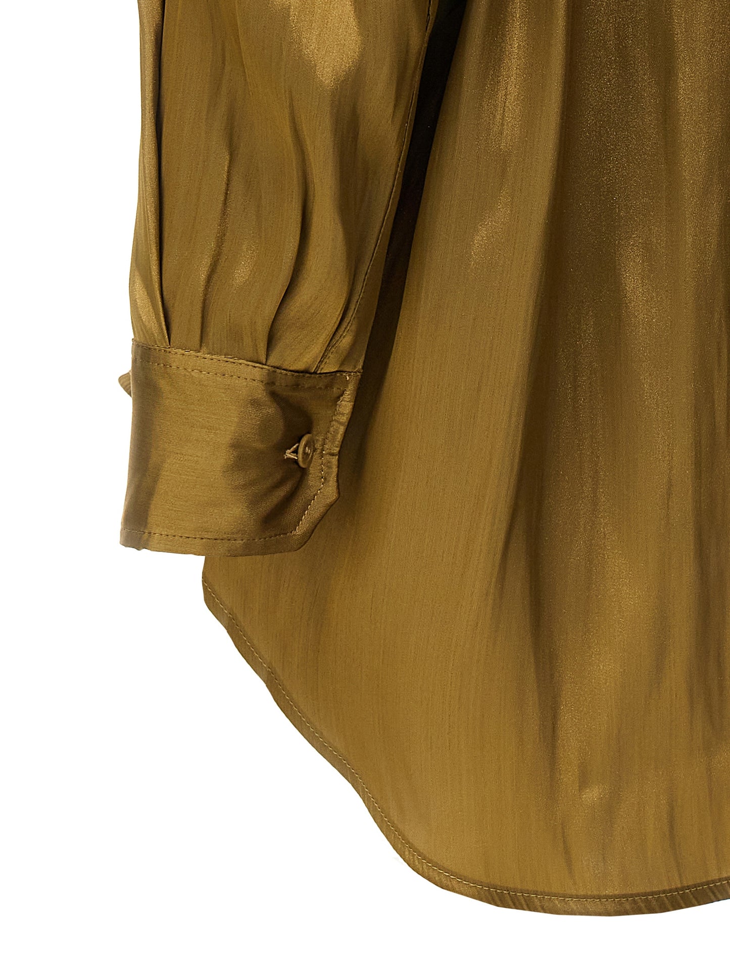 Blouse by NUDE for women in polyester satin gold & nude, featuring a nuanced and nuanced for a sophisticated finish.
