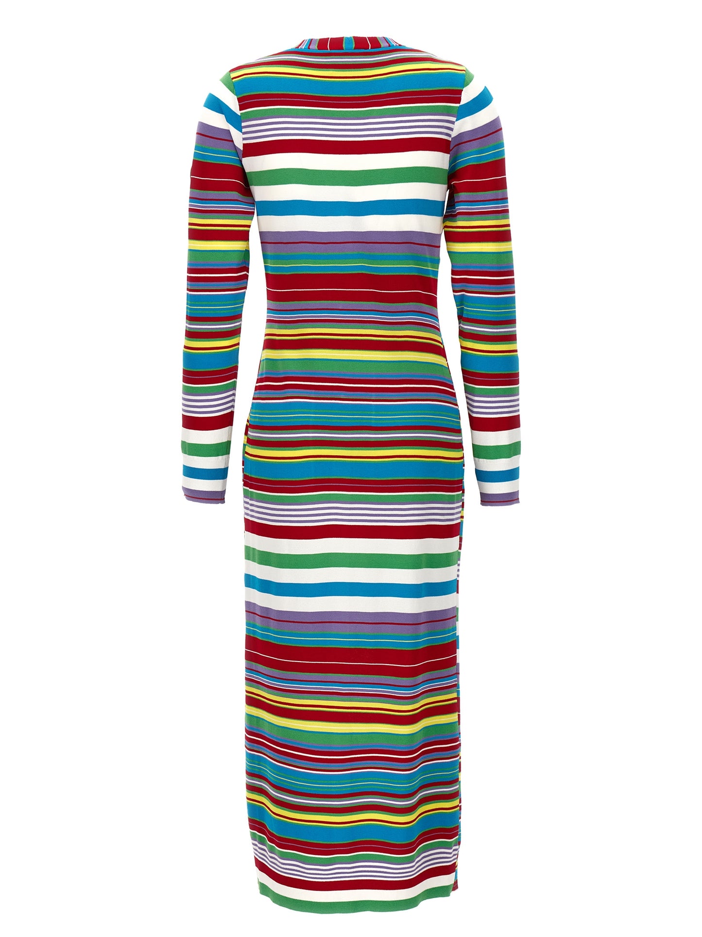 Cardigan by MO5CH1NO JEANS for women in polyester & viscose multicolor, patterned & striped showcases a captivating silhouette, artfully detailed with a captivating and for a truly sophisticated captivating look.