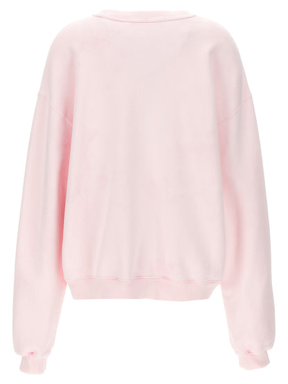 Activewear Sweatshirt by Alexander Wang for women in cotton multicolor, pink, signature & print showcases a versatile silhouette, artfully detailed with a versatile crew neckline and for a versatile finish with .
