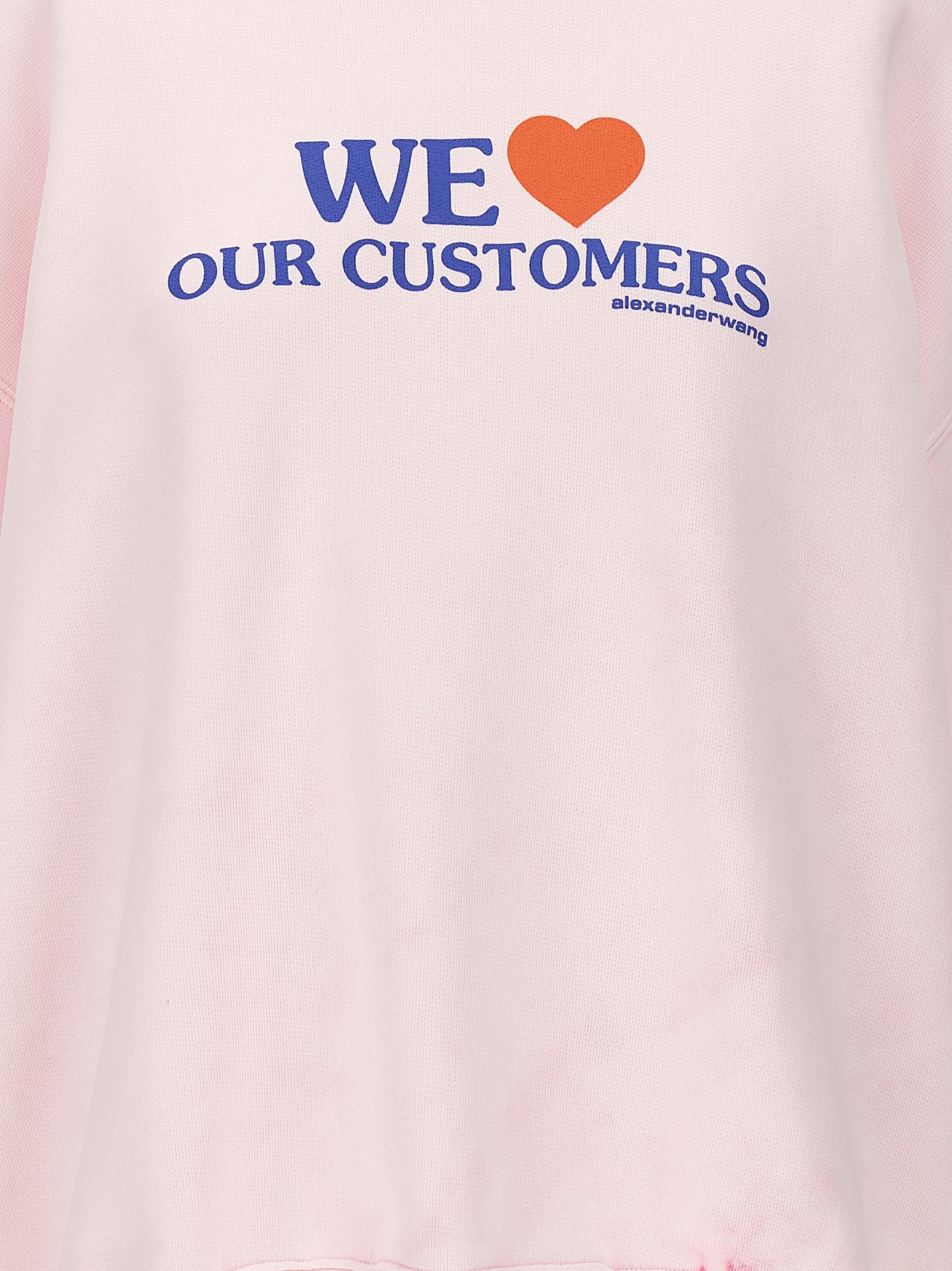 Activewear Sweatshirt by Alexander Wang for women in cotton multicolor, pink, signature & print presents a ergonomic silhouette, showcasing a sophisticated and detailed with premium for a ergonomic finish.