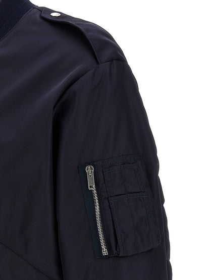 Bomber Jacket by Givenchy for men in polyamide blue & signature features a city-ready silhouette, detailed with and a city-ready .