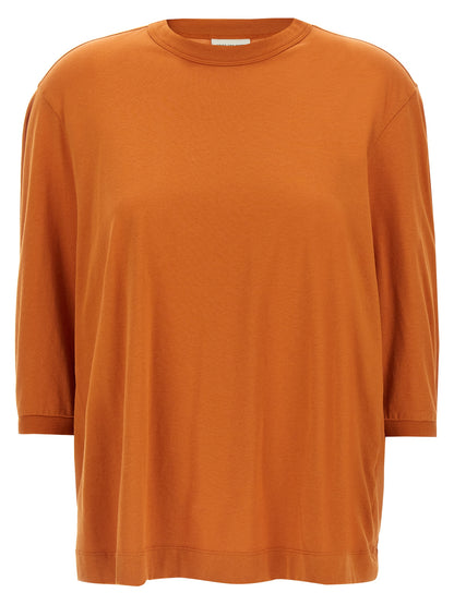 T-Shirt by Dries Van Noten for women in cotton orange showcases a chic silhouette, artfully detailed with a chic and for a chic finish.