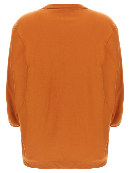 T-Shirt by Dries Van Noten for women in cotton orange showcases a unassuming silhouette, artfully detailed with a refined and unassuming for a sophisticated, contemporary look.