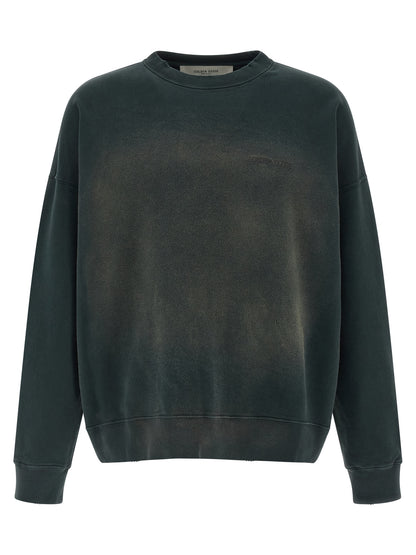 Sweatshirt by Golden Goose for men in cotton black features an magnificent silhouette, showcasing a sophisticated crew neckline and long-sleeve detail for a truly magnificent finish.