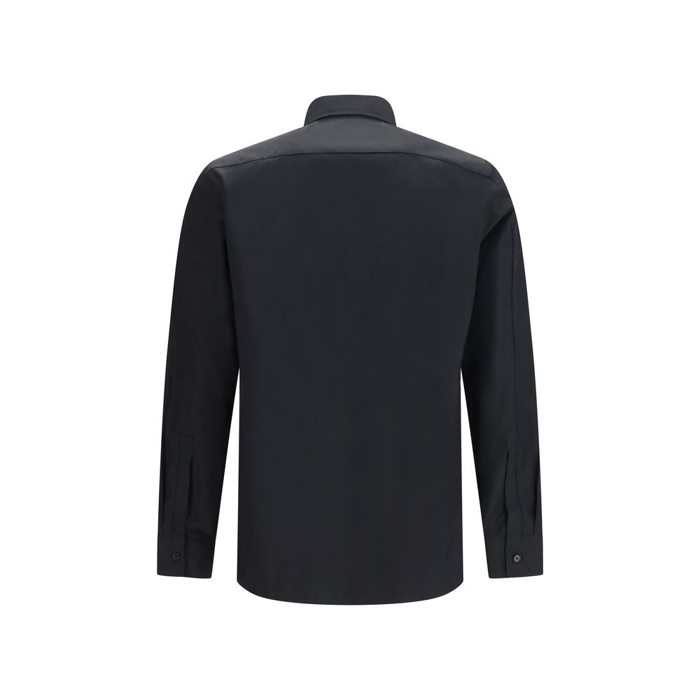 Dress Shirt by Givenchy for men in cotton black features an polished silhouette, showcasing a sophisticated and detail for a truly polished finish.