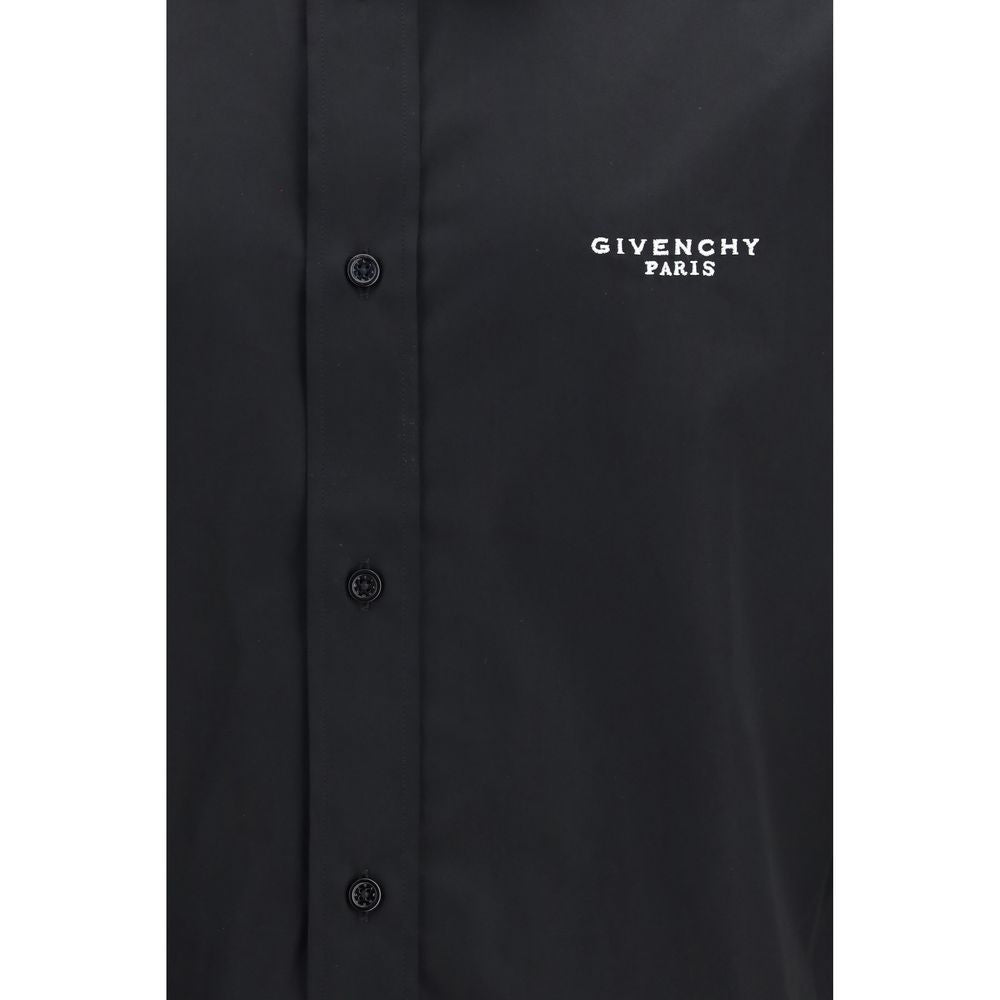 Dress Shirt by Givenchy for men in cotton black, featuring a nuanced and nuanced for a sophisticated finish.