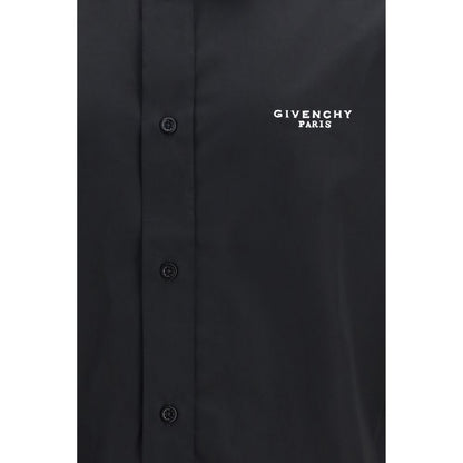 Dress Shirt by Givenchy for men in cotton black, featuring a nuanced and nuanced for a sophisticated finish.