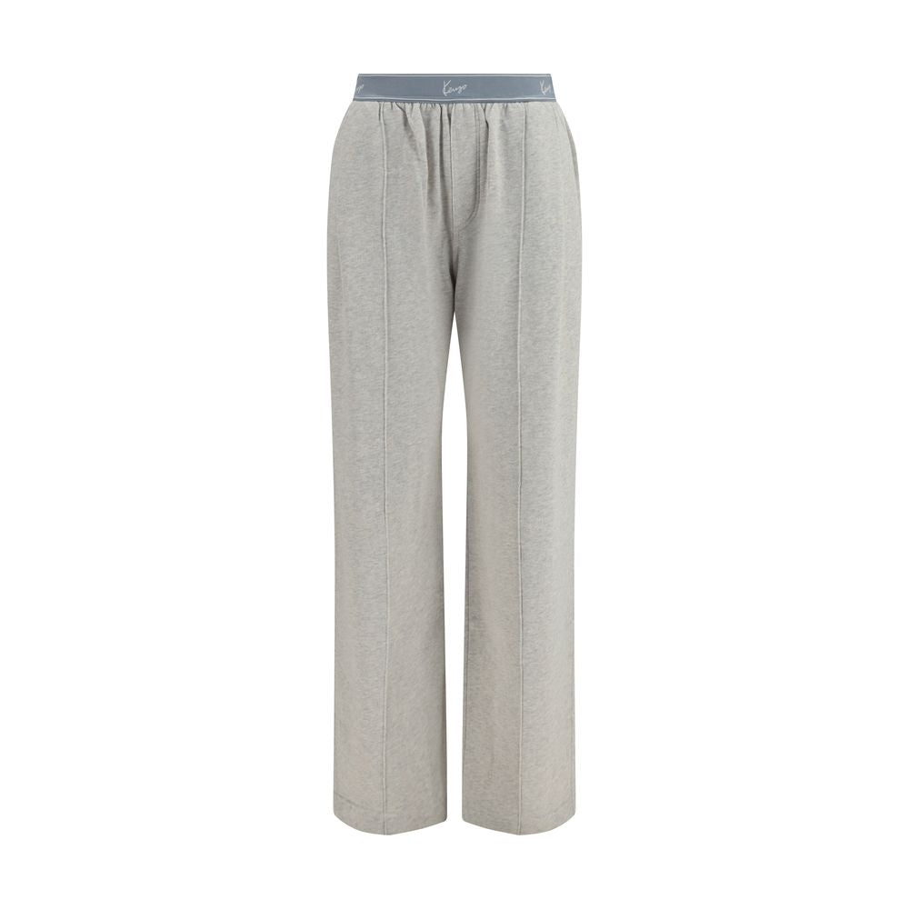 Joggers by Kenzo for women in cotton gray & signature features a refined silhouette with a refined relaxed-fit & regular-fit, defined by a and a refined long for a refined finish.