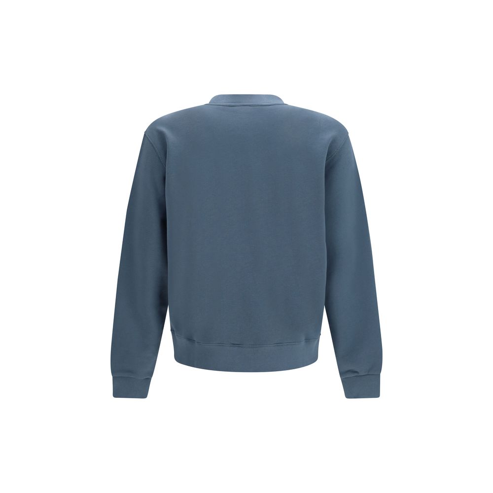 Sweatshirt by Kenzo for men in cotton blue & signature features an magnificent silhouette, showcasing a sophisticated crew neckline and detail for a truly magnificent finish.