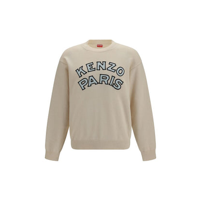 Sweatshirt by Kenzo for men in cotton & merino wool beige & signature features a unrivaled silhouette with a refined crew neckline and unrivaled long-sleeve detailing for a sophisticated look.