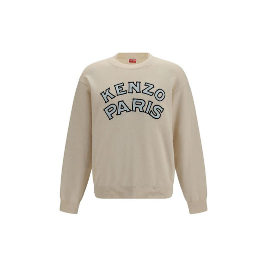 Sweatshirt by Kenzo for men in cotton & merino wool beige & signature features a unrivaled silhouette with a refined crew neckline and unrivaled long-sleeve detailing for a sophisticated look.