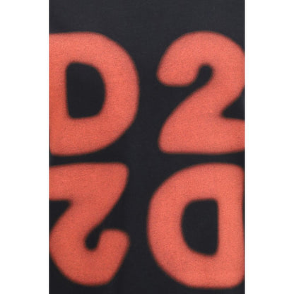 T-Shirt by Dsquared² for men in cotton black & print features an edgy silhouette, meticulously detailed with a sophisticated and crew neckline for a truly edgy finish.
