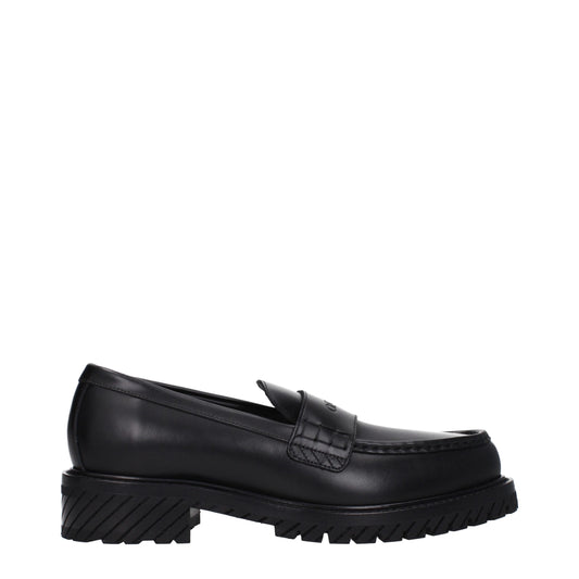 This Mid-Heel Loafer Slip-On Shoes by Off-White for men in leather & rubber black & white features an exquisite silhouette from the Men's Leather & Rubber Mid-Heel Loafer Slip-On Shoes collection, defined by a sophisticated 4-5-cm-heel mid-heel and elegant round toe style.