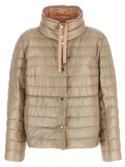 Puffer Jacket by Herno for women in nylon & goose-down multicolor features a city-ready silhouette, detailed with pockets & insulated and a city-ready high-neck neckline.