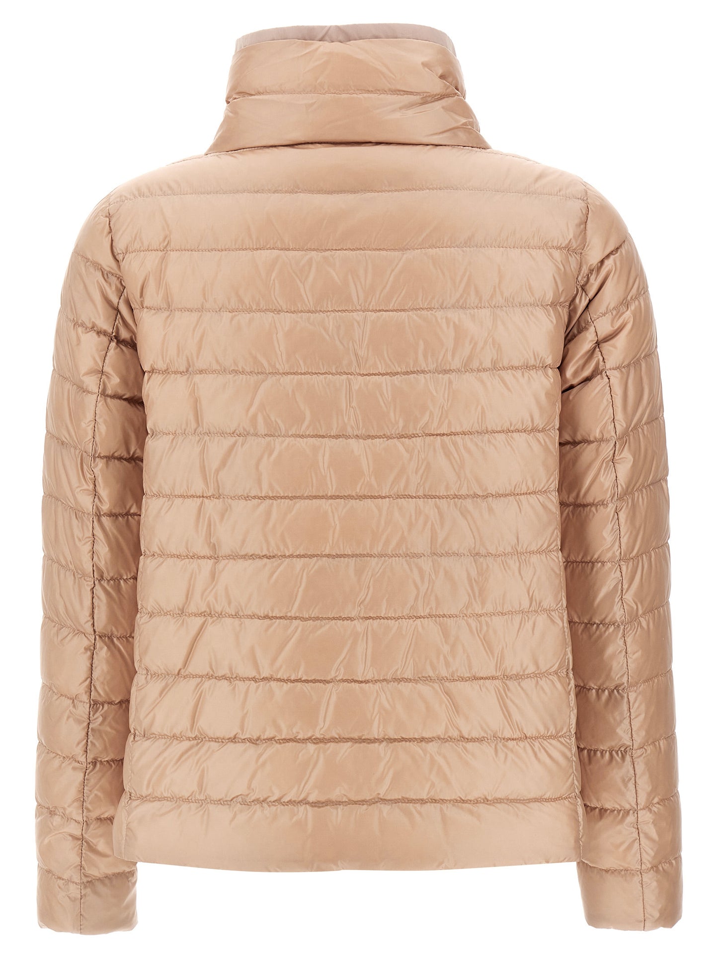 Puffer Jacket by Herno for women in nylon & goose-down multicolor showcases a bohemian silhouette, artfully detailed with a bohemian high-neck neckline and signature pockets & insulated for a truly bohemian finish.