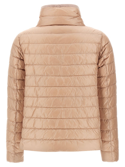 Puffer Jacket by Herno for women in nylon & goose-down multicolor showcases a bohemian silhouette, artfully detailed with a bohemian high-neck neckline and signature pockets & insulated for a truly bohemian finish.