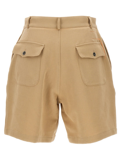 Fortela Women's Cotton Bermuda Shorts - Beige