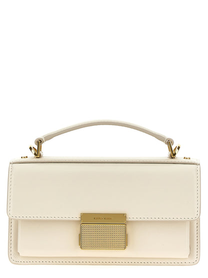 Small Handbag by Golden Goose for women in leather & metal white features an refined silhouette, showcasing a secure clip, ample , and versatile shoulder-strap, handle & adjustable-strap for a sophisticated refined aesthetic.