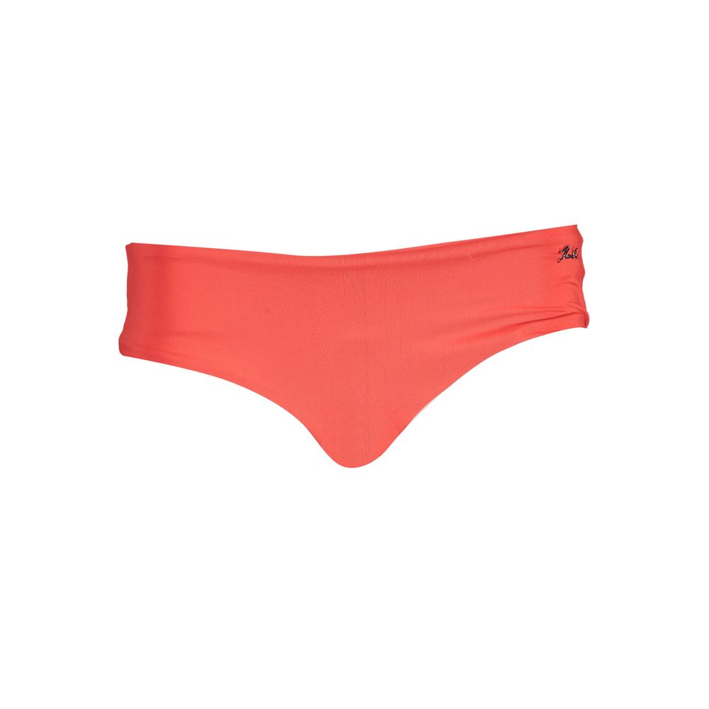Swim Briefs by Karl Lagerfeld for women in stretch polyamide red features an riviera ready silhouette, showcasing the riviera ready Women's Stretch Polyamide Swim Briefs design with a streamlined fit ideal for performance and style.