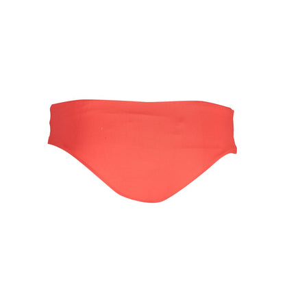 Swim Briefs by Karl Lagerfeld for women in stretch polyamide red features a riviera-ready silhouette, showcasing the riviera-ready design of the Women's Stretch Polyamide Swim Briefs for a sophisticated look.