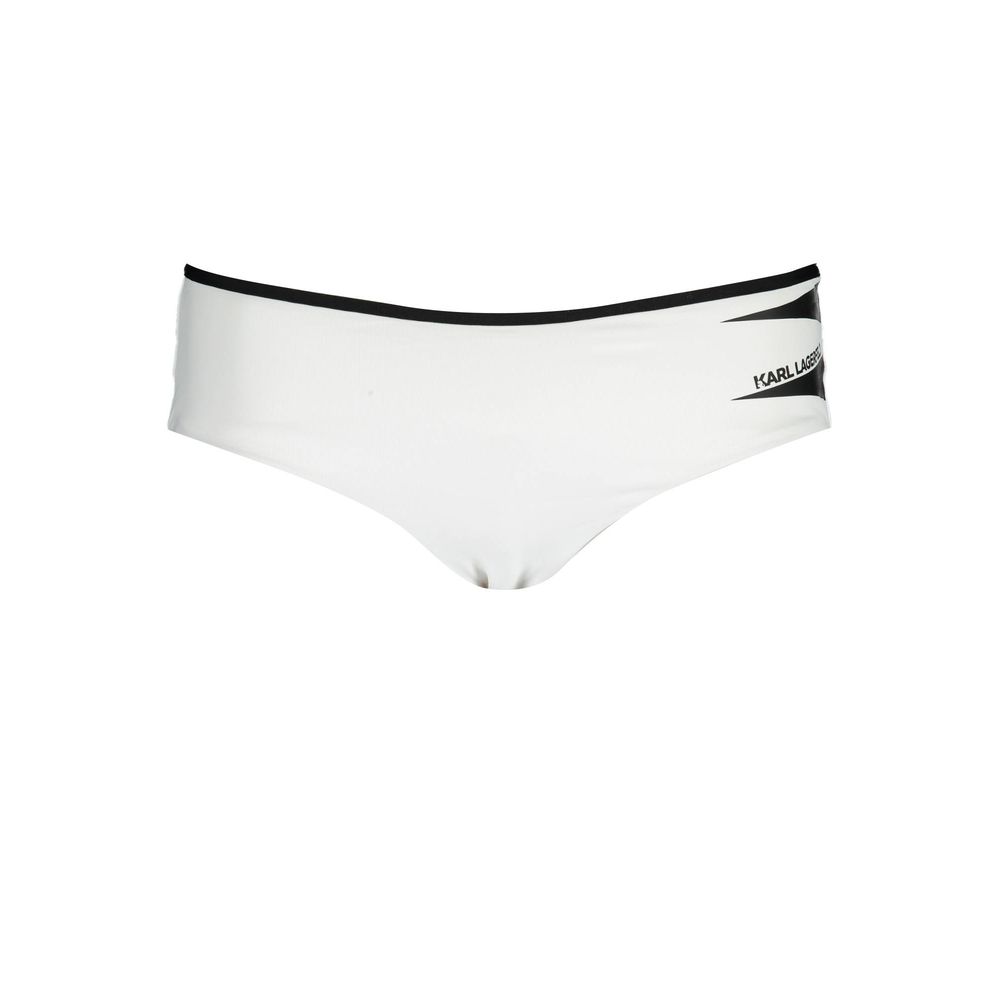 Karl Lagerfeld Women's Stretch Polyamide Swim Briefs - Red White