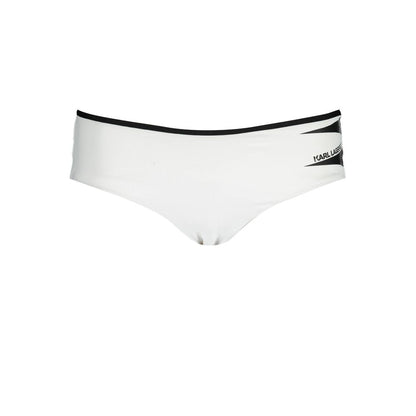 Karl Lagerfeld Women's Stretch Polyamide Swim Briefs - Red White