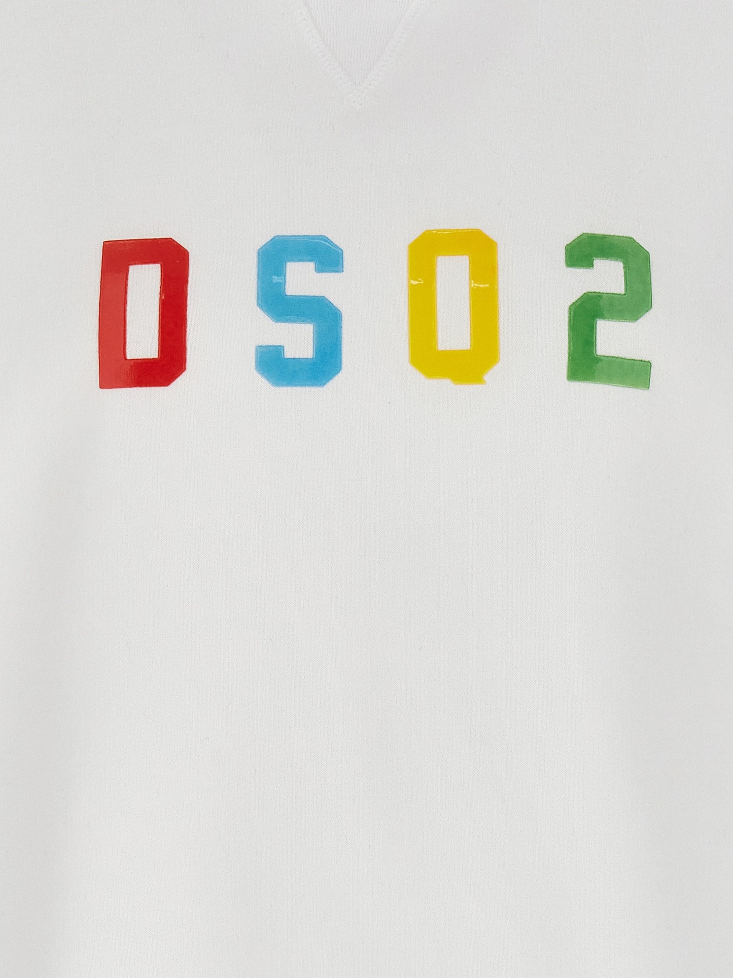 Sweatshirt Hoodie by Dsquared² for men in cotton white showcases a city-ready silhouette, artfully detailed with a signature and for a city-ready finish.