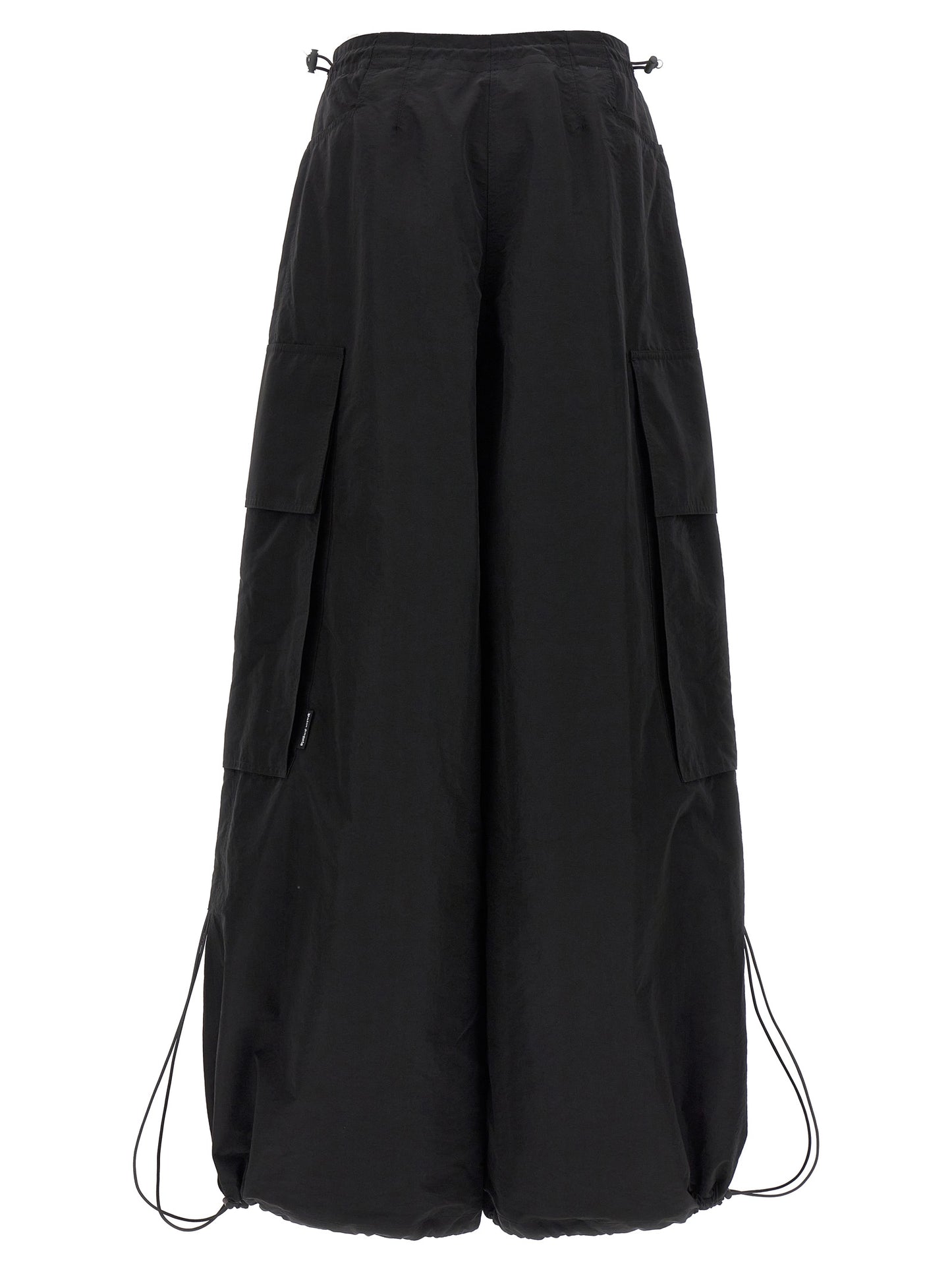 Casual Pants by Palm Angels for women in nylon & polyester black presents a refined pantology silhouette, artfully defined by a refined pantology , long, and a sophisticated .