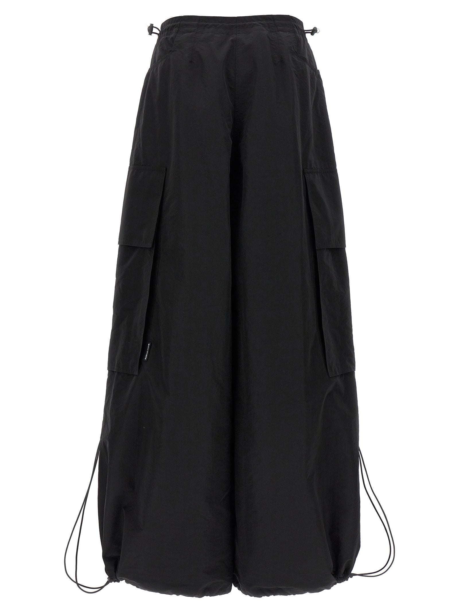 Casual Pants by Palm Angels for women in nylon & polyester black presents a refined pantology silhouette, artfully defined by a refined pantology , long, and a sophisticated .