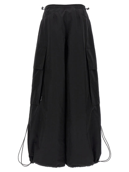 Casual Pants by Palm Angels for women in nylon & polyester black presents a refined pantology silhouette, artfully defined by a refined pantology , long, and a sophisticated .