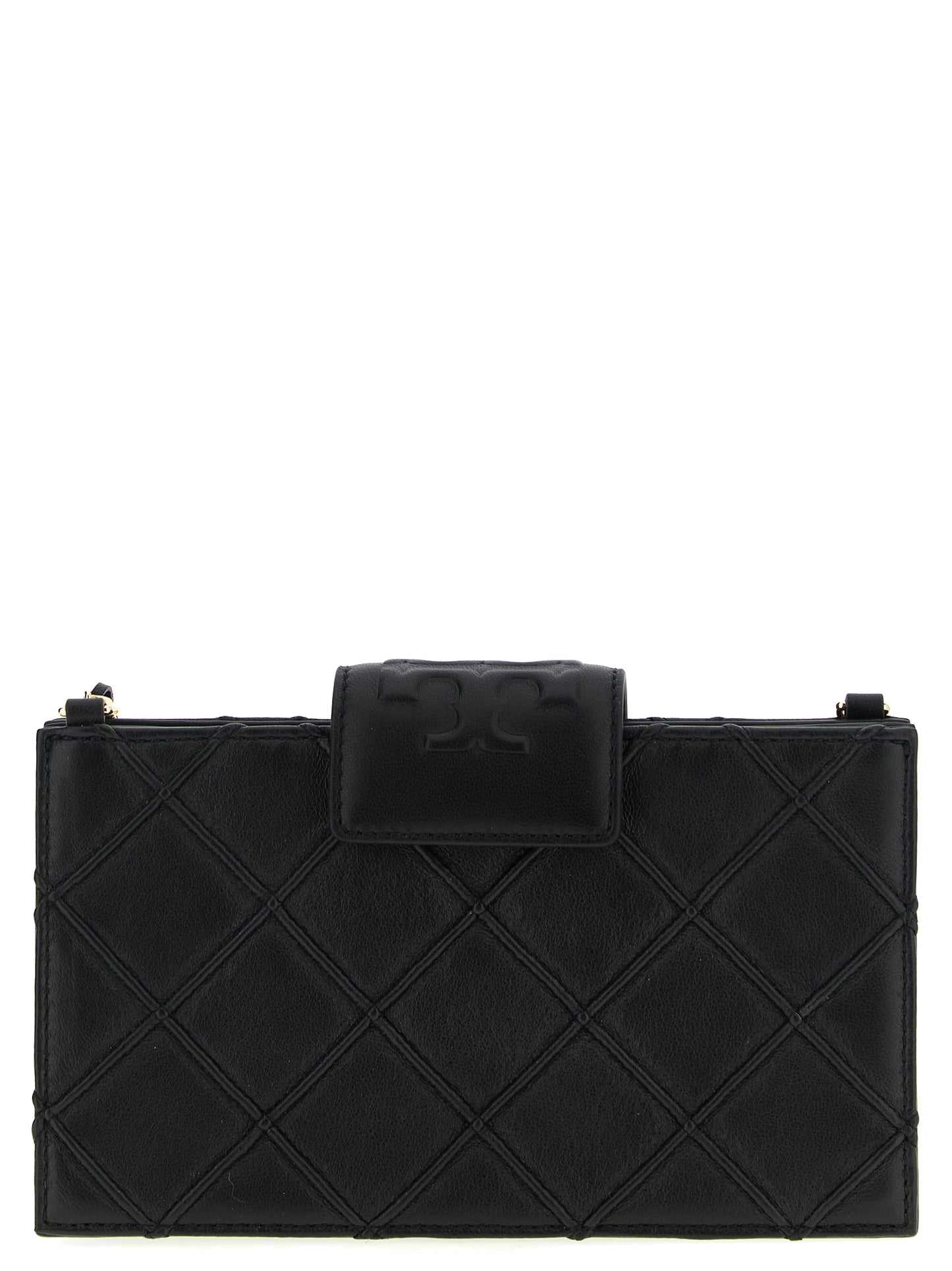 Cardholder Card Case by Tory Burch for women in polyester black features an refined silhouette from the Fleming Polyester Cardholder Card Case collection, highlighting refined card-organization for a premium and sophisticated look.