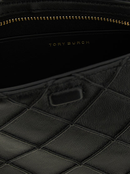 Cardholder Card Case by Tory Burch for women in polyester black features an refined design, elegantly showcasing the refined Fleming Polyester Cardholder Card Case aesthetic while integrating sophisticated card-organization.