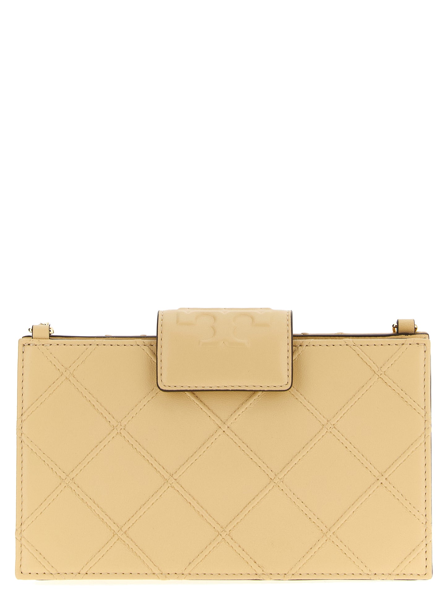 Cardholder Card Case by Tory Burch for women in polyester beige showcases a couture-grade silhouette from the Fleming Polyester Cardholder Card Case collection, highlighting functional card-organization for a couture-grade finish.