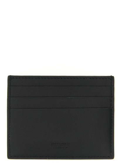 Cardholder Card Case by Ferragamo for men in bos taurus calf suede leather black features a distinguished silhouette, showcasing the distinguished design of the Gancini Bos Taurus Calf Suede Leather Cardholder Card Case with refined card-organization.